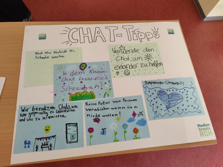 Gemeinsam stark im Netz: Workshop mit Viertklässlern der Grundschule Landsberger Straße zum Thema Chatregeln